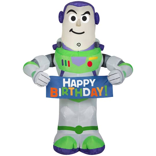 3.5ft. Airblown&#xAE; Inflatable Birthday Buzz Lightyear